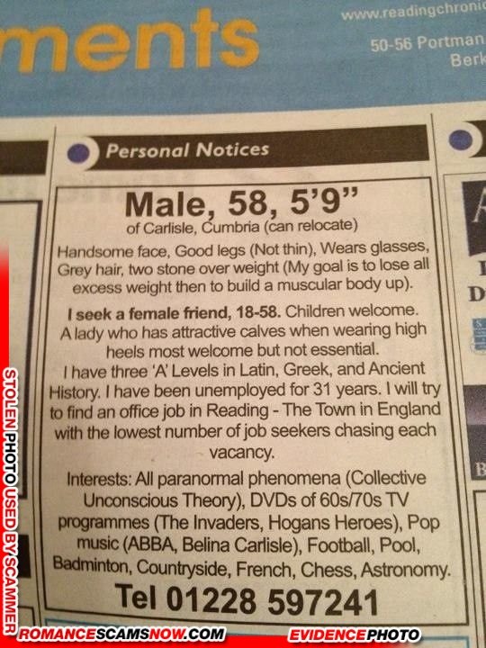 Did You Know? Here is a Ghana Scammer Newspaper ad that appeared in U.S. Newspapers from 1995 - YES they were doing it even then!